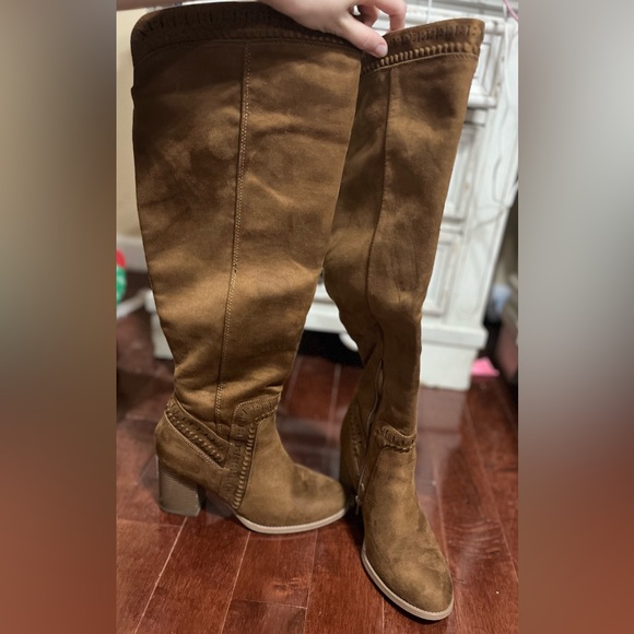 Size 9 Suede over the knee boots - Picture 1 of 1